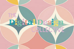Midcentury Boho Seamless Digital Paper - CraftNest - Digital Crafting and Art