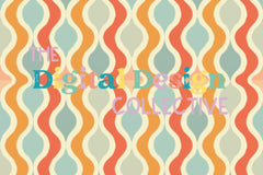 Midcentury Boho Seamless Digital Paper - CraftNest - Digital Crafting and Art