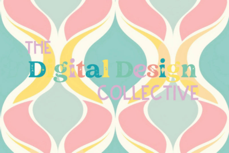 Midcentury Boho Seamless Digital Paper - CraftNest - Digital Crafting and Art