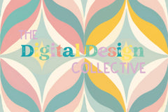 Midcentury Boho Seamless Digital Paper - CraftNest - Digital Crafting and Art
