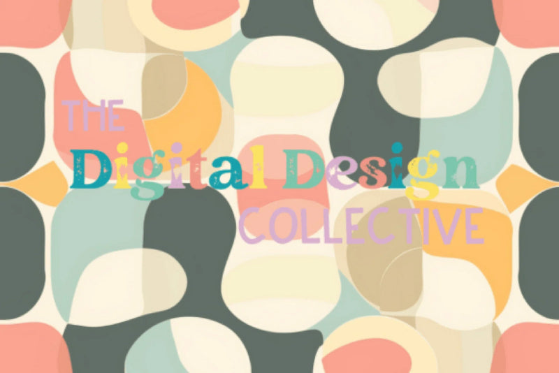 Midcentury Boho Seamless Digital Paper - CraftNest - Digital Crafting and Art
