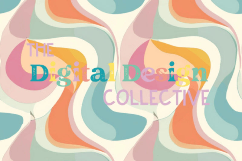 Midcentury Boho Seamless Digital Paper - CraftNest - Digital Crafting and Art
