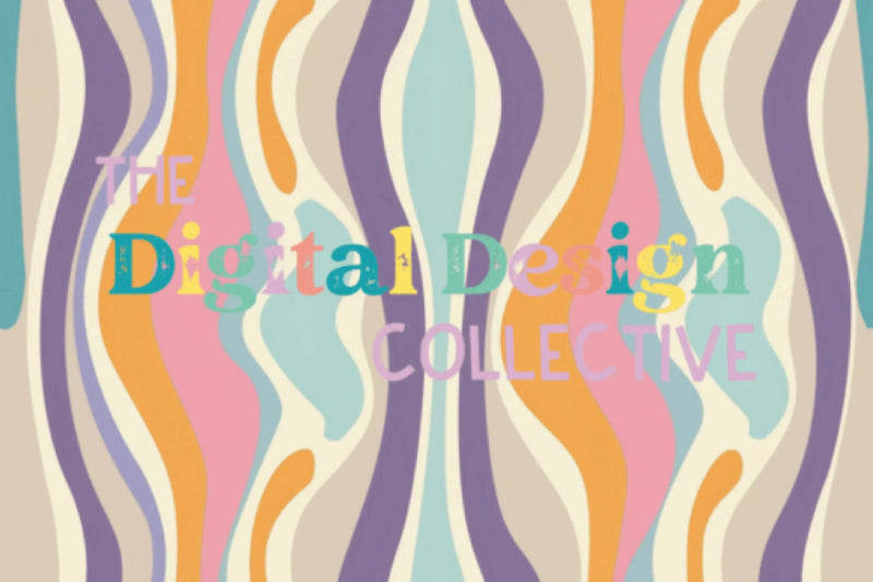 Midcentury Boho Seamless Digital Paper - CraftNest - Digital Crafting and Art