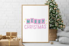 Midcentury Pink Merry Christmas Clipart Bundle - CraftNest - Digital Crafting and Art