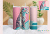 Midcentury Blue Leopard Tumbler Wrap Bundle