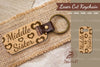 Middle Sister Laser Cut Keychain Design