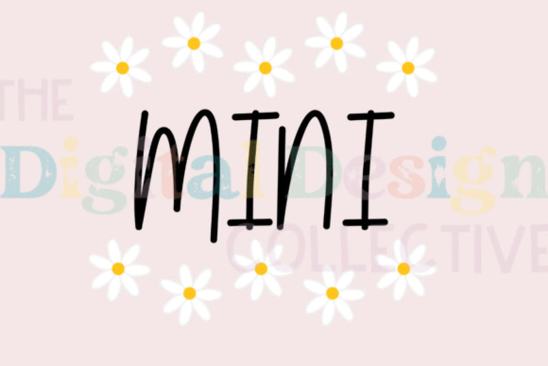Mini Retro Daisy Flower Mother's Day Clipart Bundle - CraftNest - Digital Crafting and Art