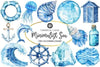 Minimalist Sea Clipart Bundle