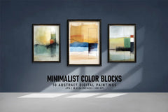 Minimalist Blocks of Color - Wall Art - CraftNest - Digital Crafting and Art