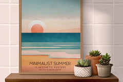 Minimalist Summer - Wall Art - CraftNest - Digital Crafting and Art
