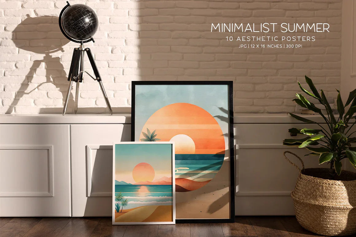 Minimalist Summer - Wall Art - CraftNest - Digital Crafting and Art