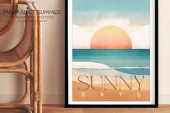 Minimalist Summer - Wall Art - CraftNest - Digital Crafting and Art
