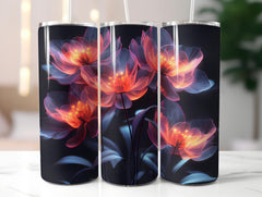 Minimalist Flowers Tumbler Wrap - CraftNest - Digital Crafting and Art