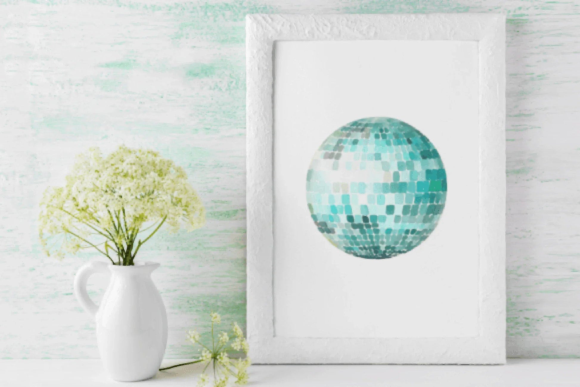 Mint Teal Disco Balls Clipart Bundle - CraftNest - Digital Crafting and Art