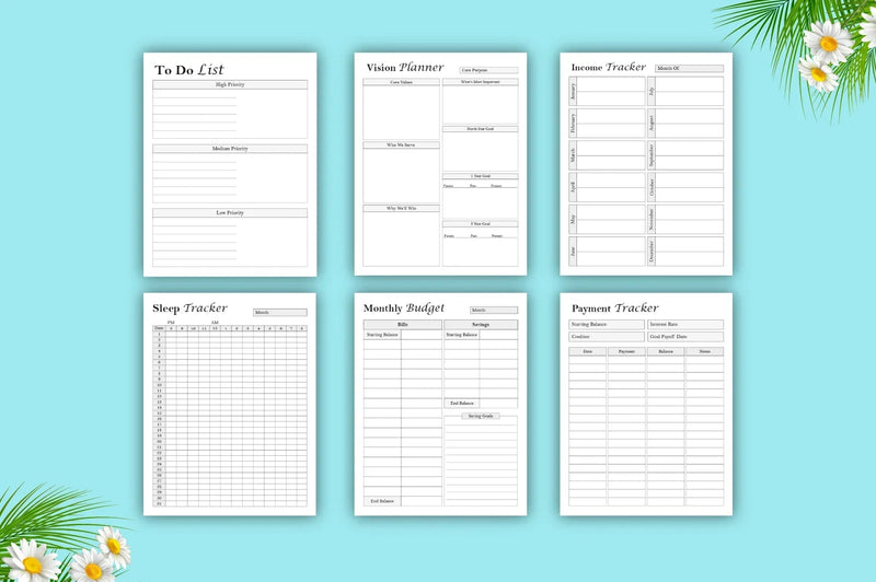 Happy Life Planner - Printable Planner - CraftNest - Digital Crafting and Art