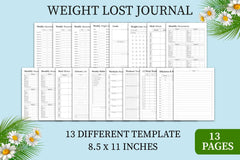 Weight Loss Planner - CraftNest - Digital Crafting and Art