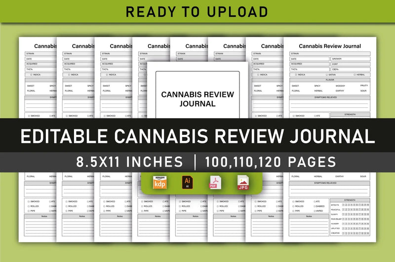 Cannabis Review Planner - CraftNest - Digital Crafting and Art
