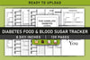 Diabetes Food & Blood Sugar Tracker Planner