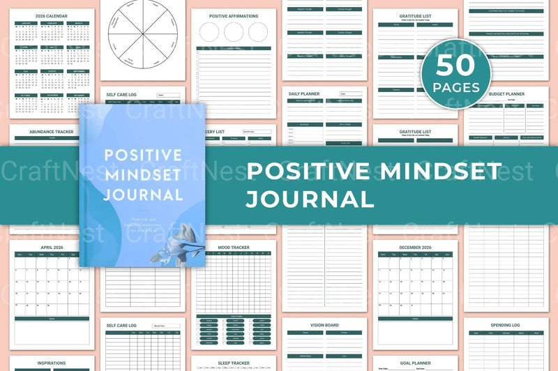 Positive Mindset Boosters - CraftNest - Digital Crafting and Art