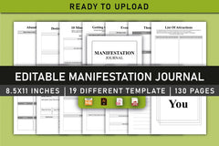 Manifestation Planner  Bundle - CraftNest - Digital Crafting and Art