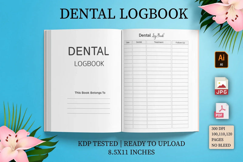 Dental Logbook Planner - CraftNest - Digital Crafting and Art