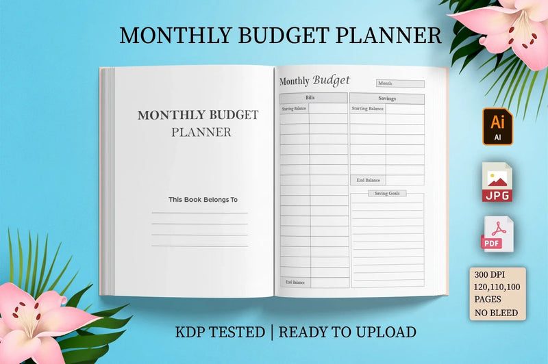 Monthly Budget Planner  Bundle - CraftNest - Digital Crafting and Art