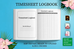 Timesheet Logbook Planner - CraftNest - Digital Crafting and Art