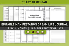 Manifestation Dream Life Planner Bundle - CraftNest - Digital Crafting and Art