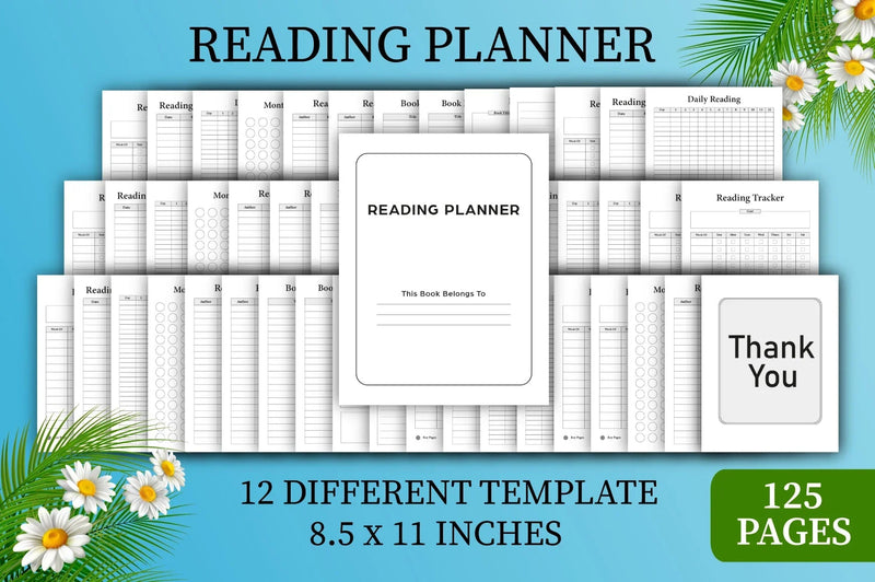 My Reading Planner: Printable Organizer Bundle - CraftNest - Digital Crafting and Art