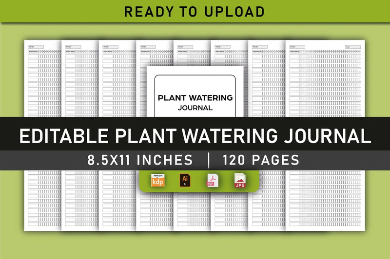 Plant Watering Planner - Printable  Bundle - CraftNest - Digital Crafting and Art