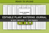 Plant Watering Planner - Printable  Bundle