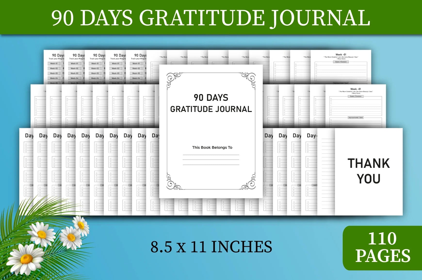 Gratitude Planner Days - Printable Planner Bundle - CraftNest - Digital Crafting and Art