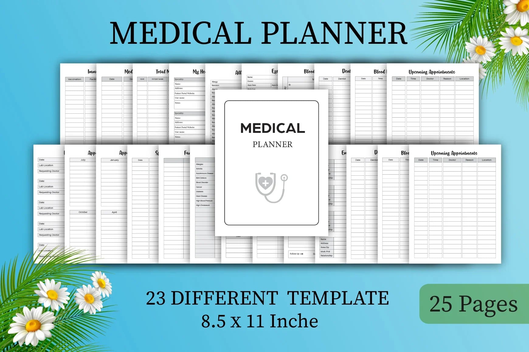Medical Planner  Bundle - CraftNest - Digital Crafting and Art