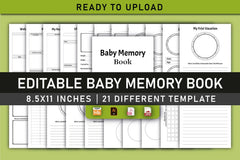 Baby Memory Book Planner - CraftNest - Digital Crafting and Art