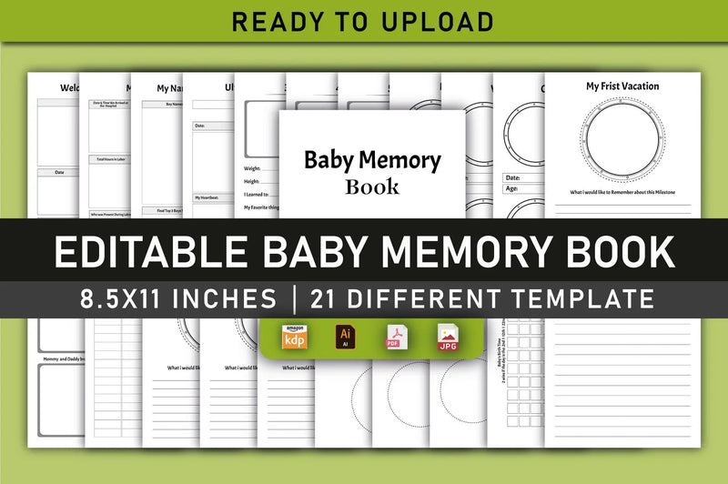 Baby Memory Book Planner - CraftNest - Digital Crafting and Art