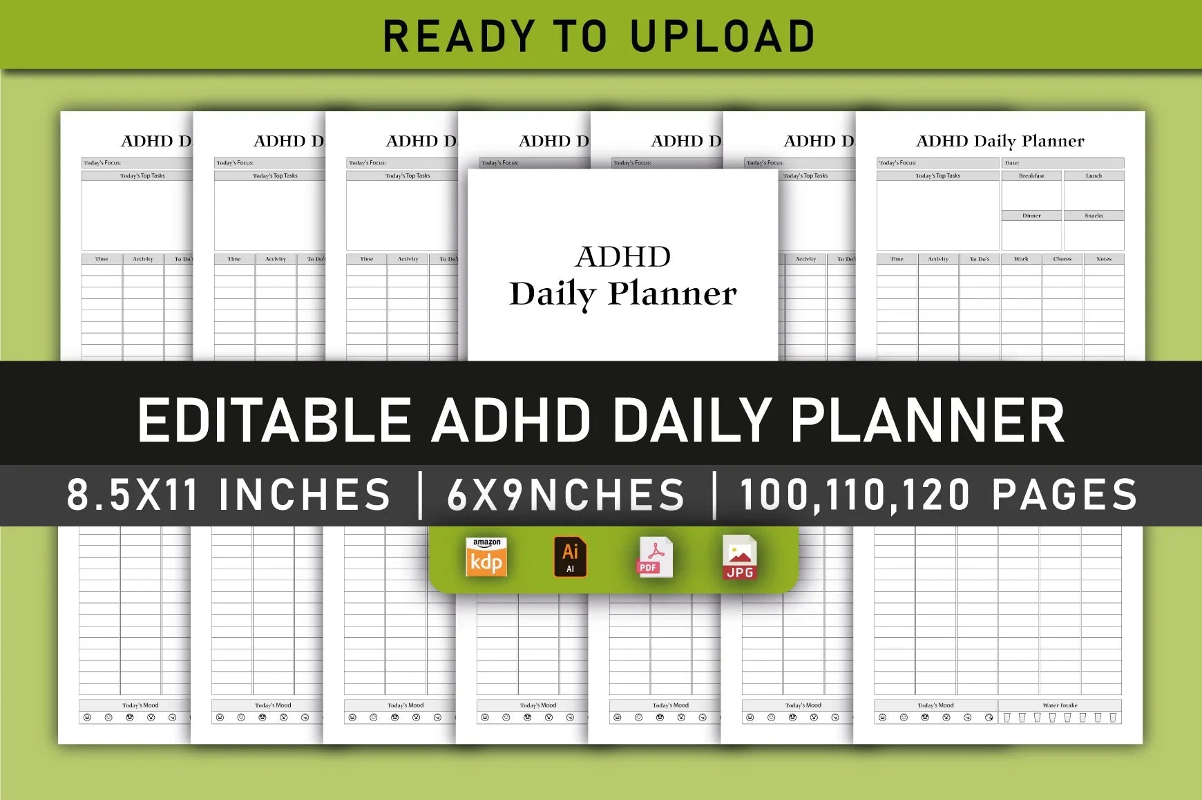 ADHD Daily Planner Bundle - CraftNest - Digital Crafting and Art