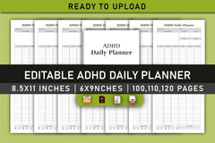 ADHD Daily Planner Bundle - CraftNest - Digital Crafting and Art