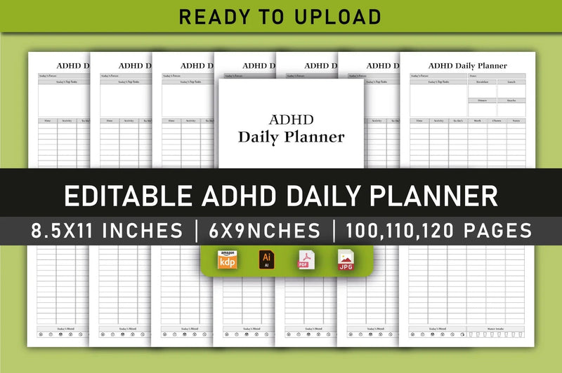 ADHD Daily Planner Bundle - CraftNest - Digital Crafting and Art
