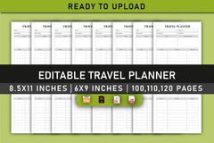 Travel Planner  Bundle - CraftNest - Digital Crafting and Art
