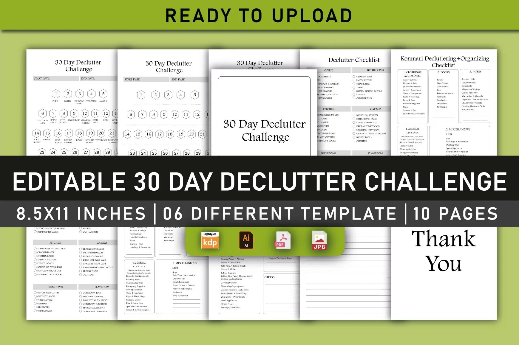 Day Declutter Challenge Planner - CraftNest - Digital Crafting and Art