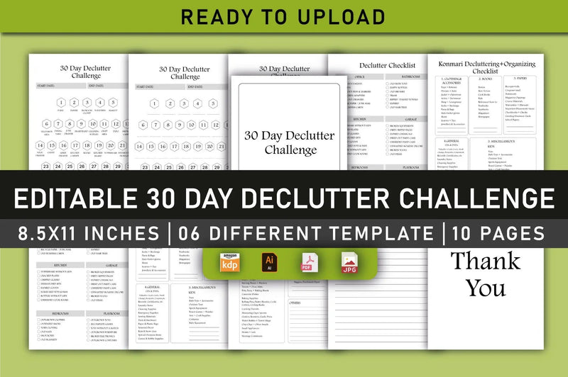 Day Declutter Challenge Planner - CraftNest - Digital Crafting and Art
