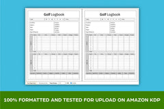 Golf Logbook Planner - CraftNest - Digital Crafting and Art