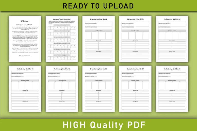 Decluttering Planner Organizer Bundle - CraftNest - Digital Crafting and Art