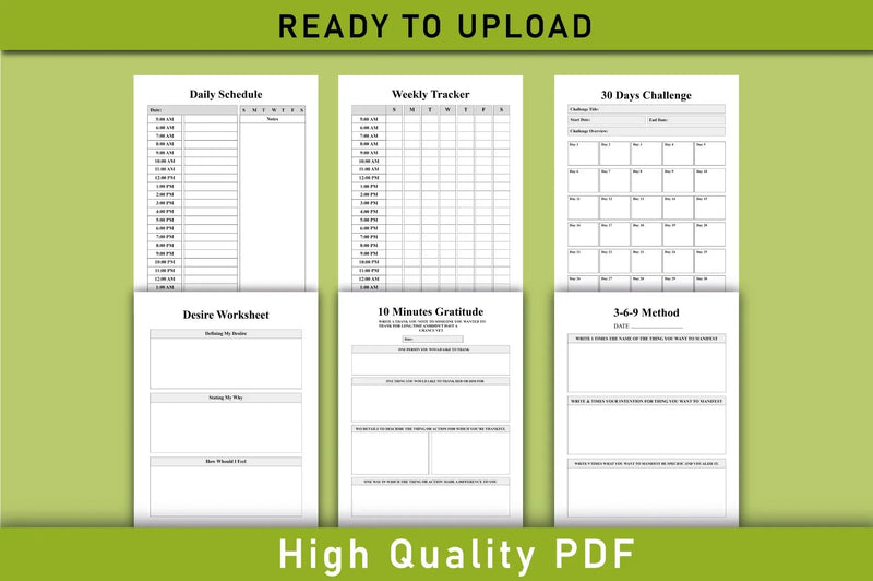 Manifestation Planner  Bundle - CraftNest - Digital Crafting and Art