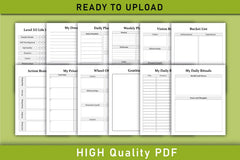 Manifestation Dream Life Planner Bundle - CraftNest - Digital Crafting and Art