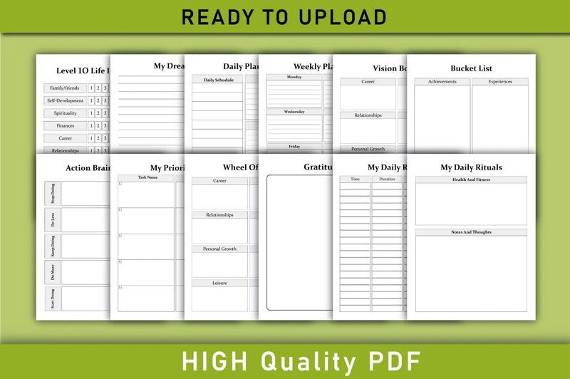 Manifestation Dream Life Planner Bundle - CraftNest - Digital Crafting and Art