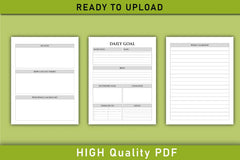 Daily Goal Planner  Bundle - CraftNest - Digital Crafting and Art