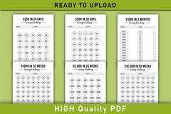 Money Saving Challenges Planner - CraftNest - Digital Crafting and Art