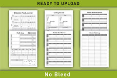 Diabetes Food & Blood Sugar Tracker Planner - CraftNest - Digital Crafting and Art