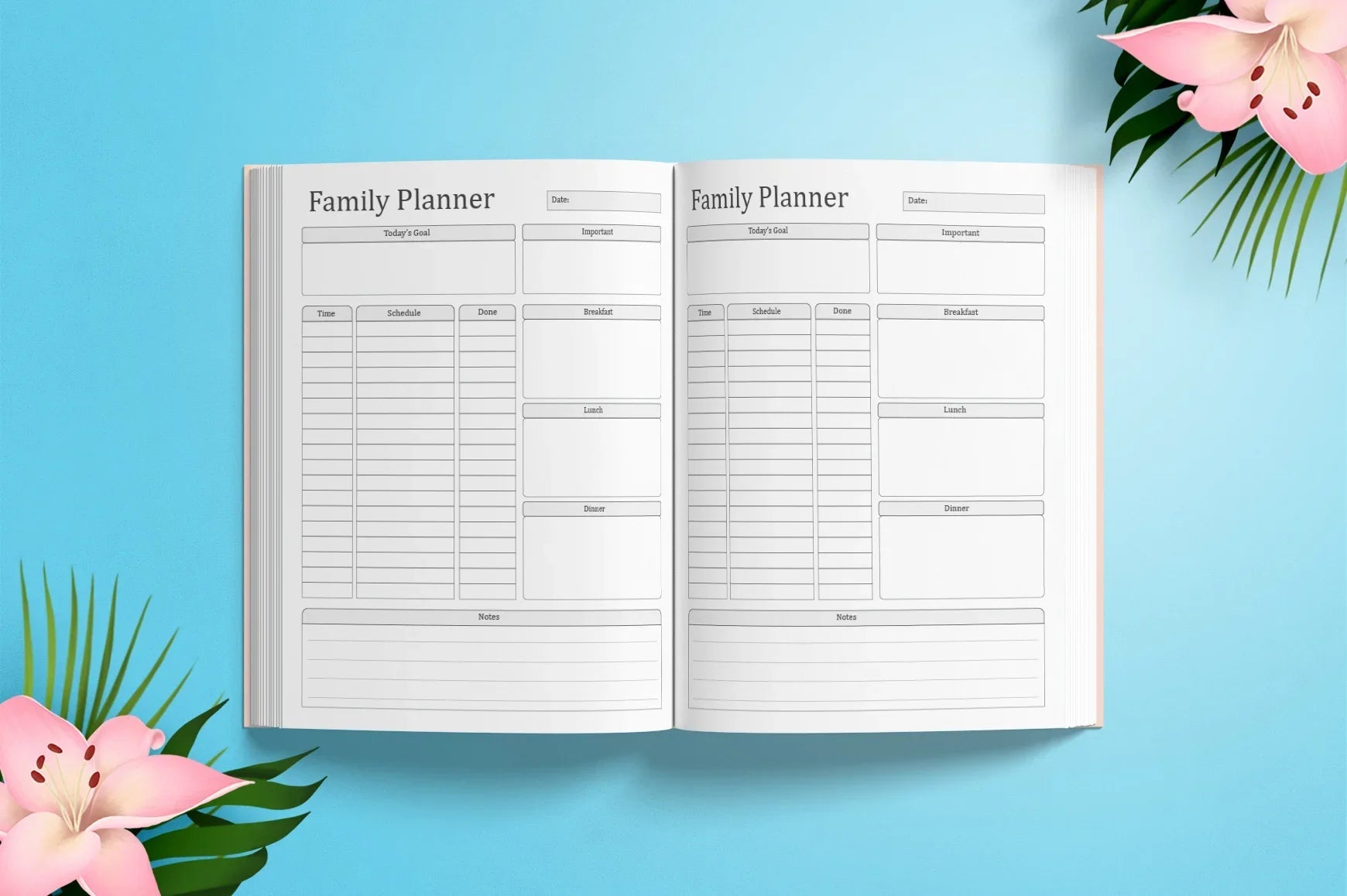 Family Planner - CraftNest - Digital Crafting and Art